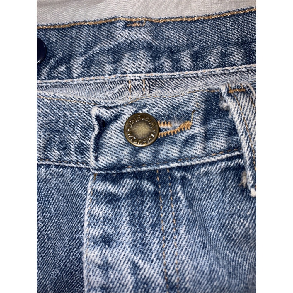 Vtg 90s Men's 34x 32 Wrangler Rugged Wear Brush 2 Tone Jeans - Picture 7 of 10